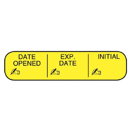 Pre-Printed / Write On Label Apothecary Products Auxiliary Label Yellow (PK)