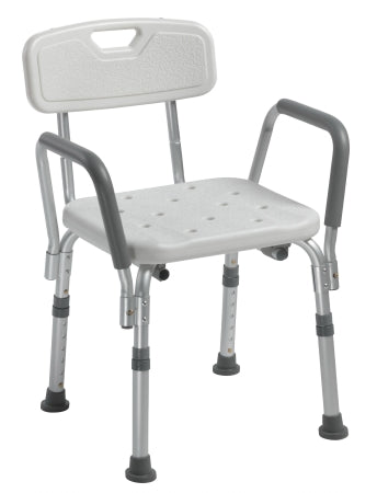 Bath Bench drive™ Padded Arm Aluminum Frame With Backrest 16 Inch Seat Width