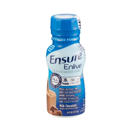 Oral Supplement Ensure® Enlive® Advanced Nutrition Shake Chocolate Flavor Ready to Use 8 oz. Bottle