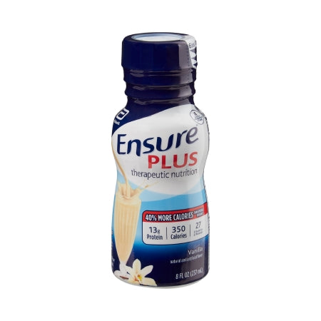 Oral Supplement Ensure® Plus Therapeutic Nutrition Vanilla Flavor Ready to Use 8 oz. Bottle