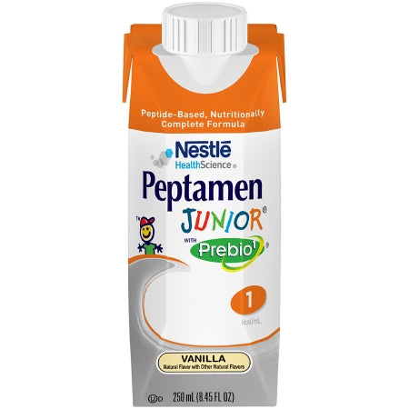Pediatric Oral Supplement / Tube Feeding Formula Peptamen Junior® with Prebio 1™ Vanilla Flavor 8.45 oz. Tetra Prisma® Ready to Use