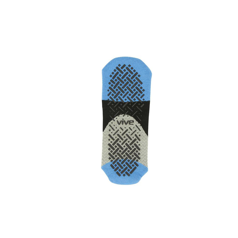Yoga Socks 1 Blk + 1 Blu/Blk/Gry & mesh bag L
