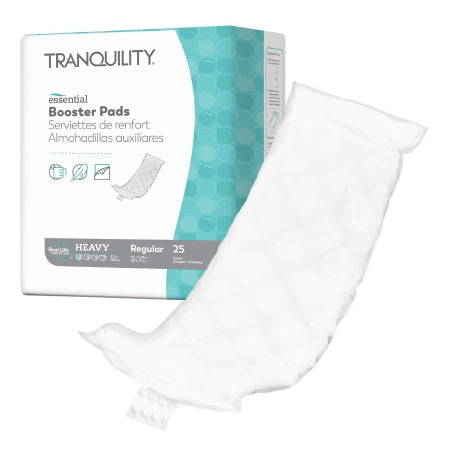 Incontinence Booster Pad Tranquility® Essential 4-1/4 X 12 Inch Heavy Absorbency Superabsorbant Core Regular Adult Unisex Disposable