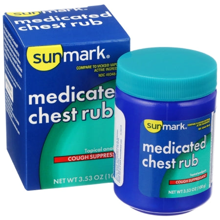 Chest Rub sunmark® 4.8% - 1.2% - 2.6% Strength Ointment 3.5 oz.