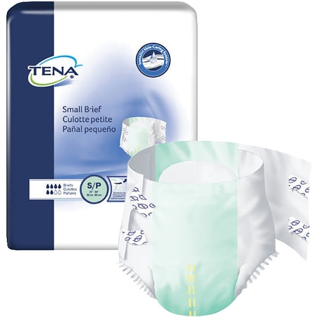 Unisex Adult Incontinence Brief TENA® Small Brief Small Disposable Moderate Absorbency