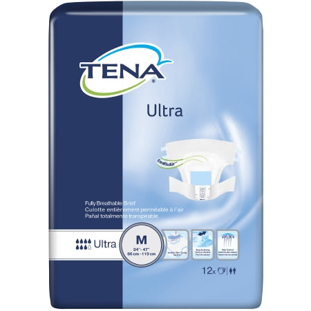 Unisex Adult Incontinence Brief TENA® Ultra Medium Disposable Heavy Absorbency