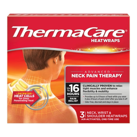 Instant Hot Patch ThermaCare® HeatWraps Neck / Arm One Size Fits Most Nonwoven Material Cover Disposable