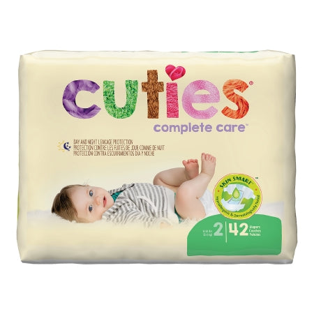 Unisex Baby Diaper Cuties® Size 2 Disposable Heavy Absorbency