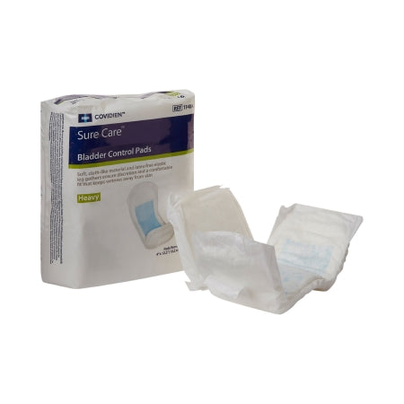 Bladder Control Pad Sure Care™ 4 X 12-1/2 Inch Heavy Absorbency Polymer Core One Size Fits Most Adult Unisex Disposable
