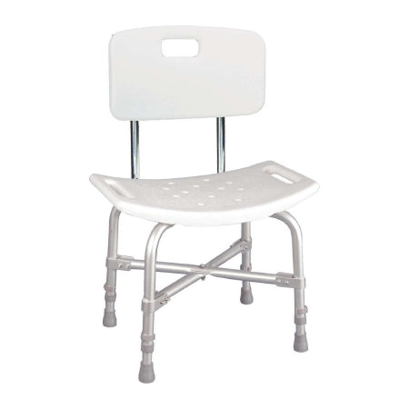 Knocked Down Bariatric Bath Bench drive™ Aluminum Frame With Backrest 20 Inch Seat Width