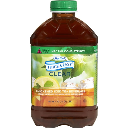 Thickened Beverage Thick  Easy® 46 oz. Bottle Iced Tea Flavor Ready to Use Nectar Consistency