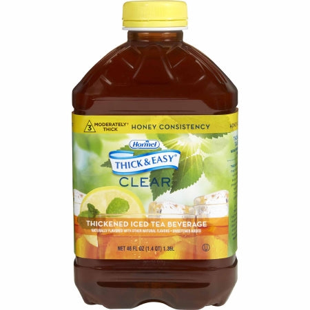 Thickened Beverage Thick  Easy® 46 oz. Bottle Iced Tea Flavor Ready to Use Honey Consistency