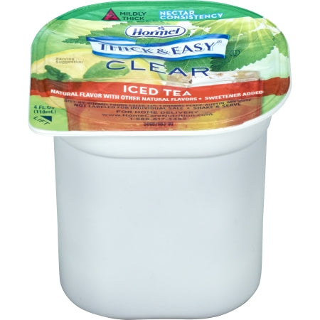 Thickened Beverage Thick  Easy® 4 oz. Portion Cup Iced Tea Flavor Ready to Use Nectar Consistency