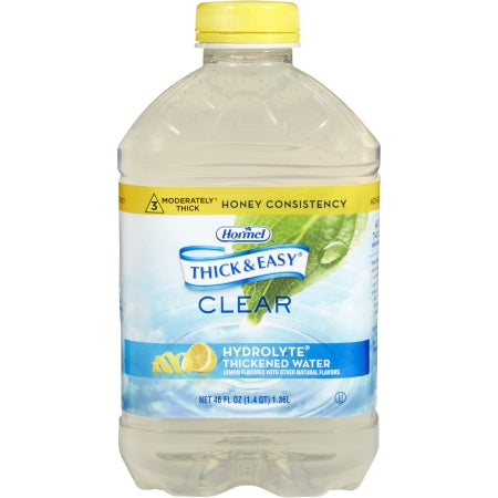 Thickened Water Thick  Easy® Hydrolyte® 46 oz. Bottle Lemon Flavor Ready to Use Honey Consistency