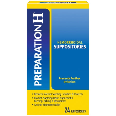 Hemorrhoid Relief Preparation H® Rectal Suppository 24 per Box