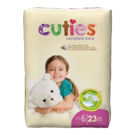 Unisex Baby Diaper Cuties® Size 6 Disposable Heavy Absorbency