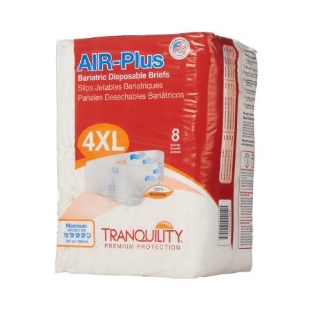 Unisex Adult Incontinence Brief Tranquility® AIR-Plus™ Bariatric 4 to 5X-Large Disposable Heavy Absorbency