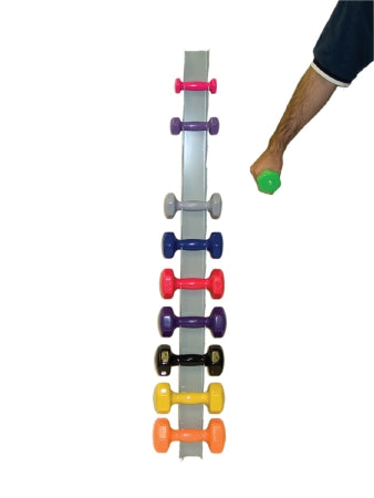 Wall Rack Cando® Holds 10 Dumbbells