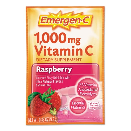 Oral Supplement Emergen-C® Raspberry Flavor Powder 0.3 oz. Individual Packet