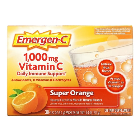 Oral Supplement Emergen-C® Super Orange Flavor Powder 0.3 oz. Individual Packet