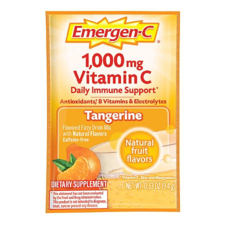 Oral Supplement Emergen-C® Tangerine Flavor Powder 0.3 oz. Individual Packet
