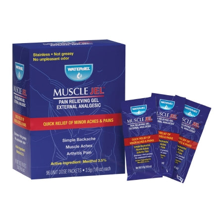 Topical Pain Relief Muscle Jel™ 3.5% Strength Menthol Topical Gel 96 per Box