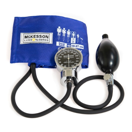 Aneroid Sphygmomanometer Unit McKesson LUMEON™ 2-Tubes Pocket Aneroid Small Adult / Child Small Cuff
