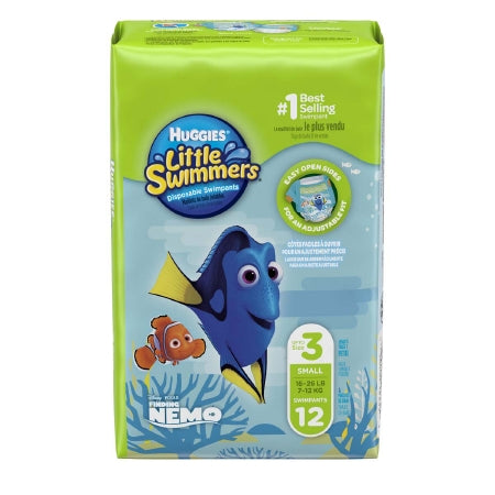 Unisex Baby Swim Diaper Huggies® Little Swimmers® Small Disposable Heavy Absorbency