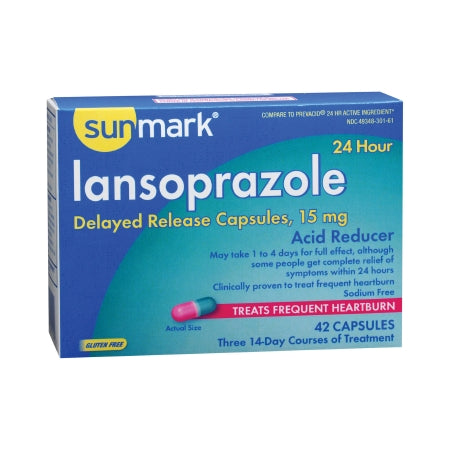 Antacid sunmark® 15 mg Strength Delayed-Release Capsule 42 per Box