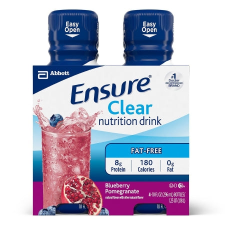 Oral Supplement Ensure® Clear Nutrition Drink Blueberry Pomegranate Flavor Ready to Use 10 oz. Bottle