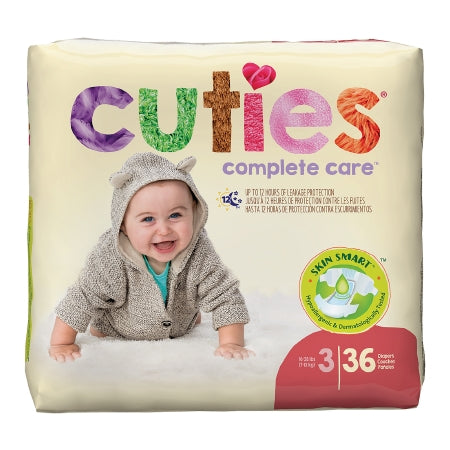 Unisex Baby Diaper Cuties® Size 3 Disposable Heavy Absorbency