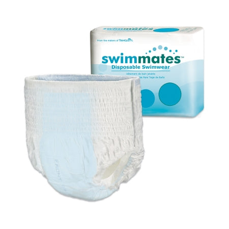 Unisex Adult Bowel Containment Swim Brief Swimmates™ Pull On with Tear Away Seams Large Disposable Moderate Absorbency