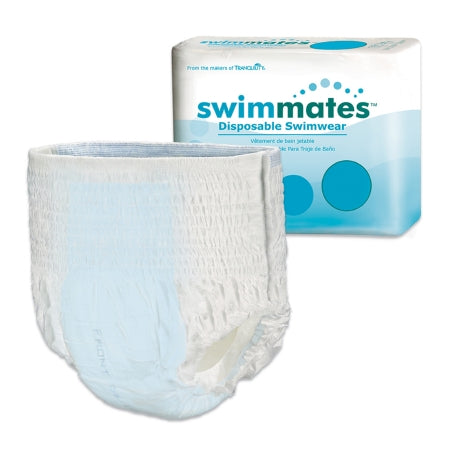 Unisex Adult Bowel Containment Swim Brief Swimmates™ Pull On with Tear Away Seams Medium Disposable Moderate Absorbency