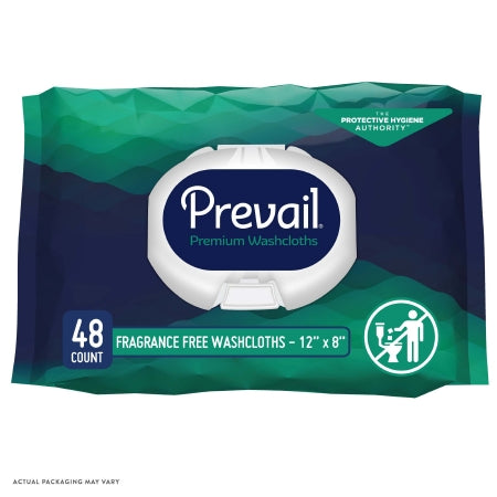 Personal Wipe Prevail® Soft Pack Aloe / Vitamin E / Chamomile Unscented 48 Count