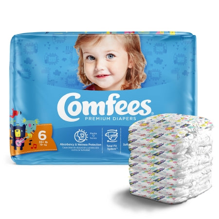 Unisex Baby Diaper Comfees® Size 6 Disposable Moderate Absorbency