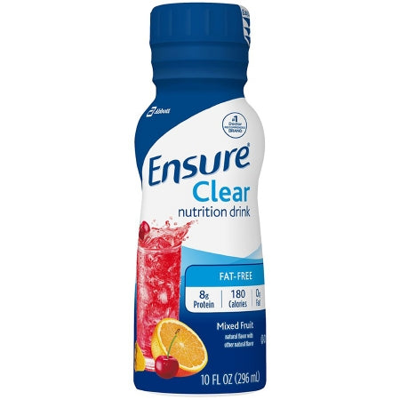 Oral Supplement Ensure® Clear Nutrition Drink Mixed Fruit Flavor Ready to Use 10 oz. Bottle