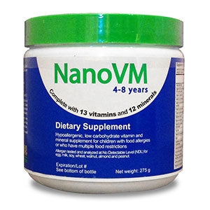 Pediatric Oral Supplement NanoVM® 4 - 8 Years Unflavored 275 Gram Jar Powder
