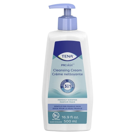 Rinse-Free Body Wash TENA® ProSkin™ Cream 16.9 oz. Pump Bottle Mild Scent