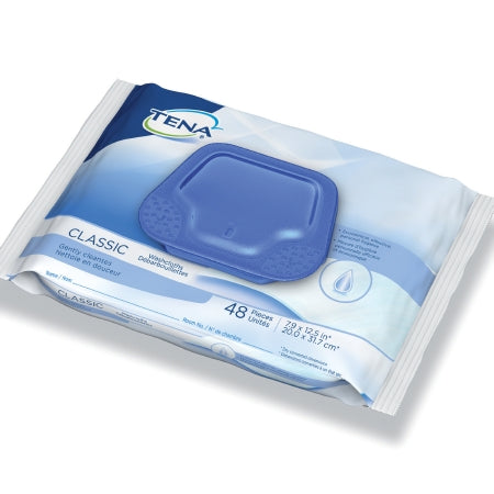 Rinse-Free Bath Wipe TENA ProSkin™ Classic Soft Pack Aloe / Vitamin E / Chamomile Scented 48 Count
