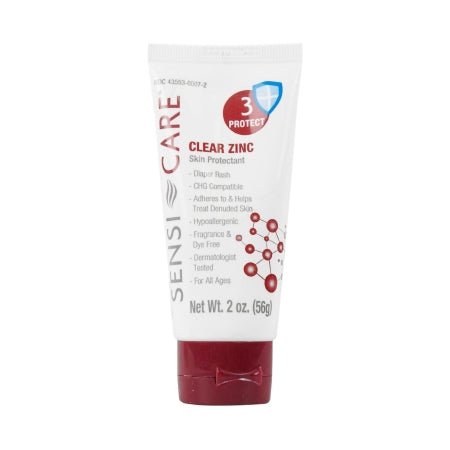 Skin Protectant Sensi-Care® Clear Zinc 2 oz. Tube Unscented Cream CHG Compatible