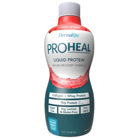 Oral Protein Supplement ProHeal™ Cherry Splash Flavor Ready to Use 30 oz. Bottle