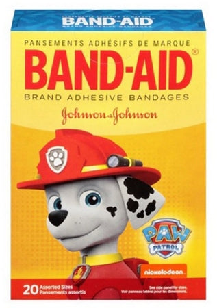 Adhesive Strip Band-Aid® 5/8 X 2-1/4 Inch / 3/4 X 3 Inch Plastic Rectangle / Spot Kid Design (Paw Patrol) Sterile
