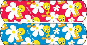 Adhesive Strip Looney Tunes™ Stat Strip® 3/4 X 3 Inch Plastic Rectangle Kid Design (Bugs Bunny /Sylvester) Sterile